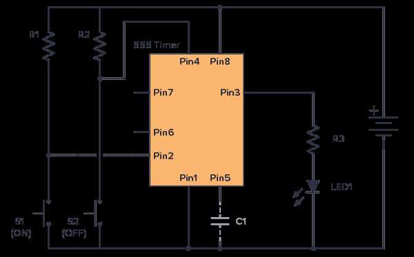 555 timer astable mode circuit diagram