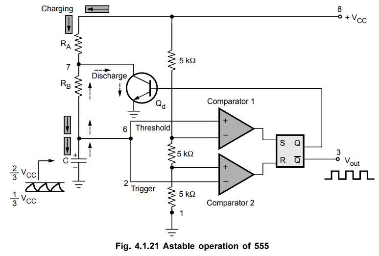 555 timer oscillator circuit diagram