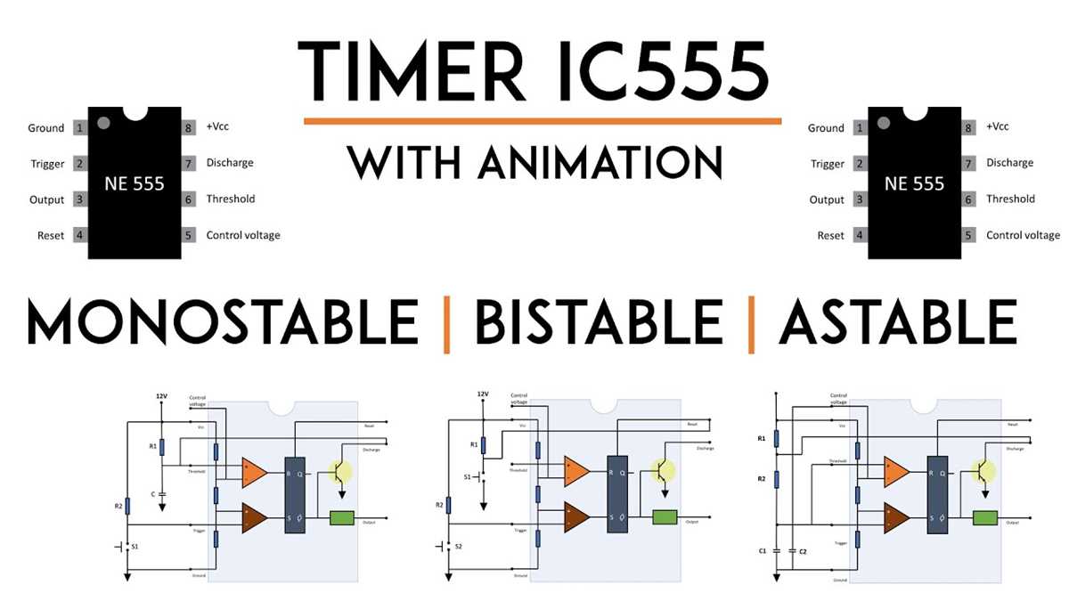 555 timer astable mode circuit diagram