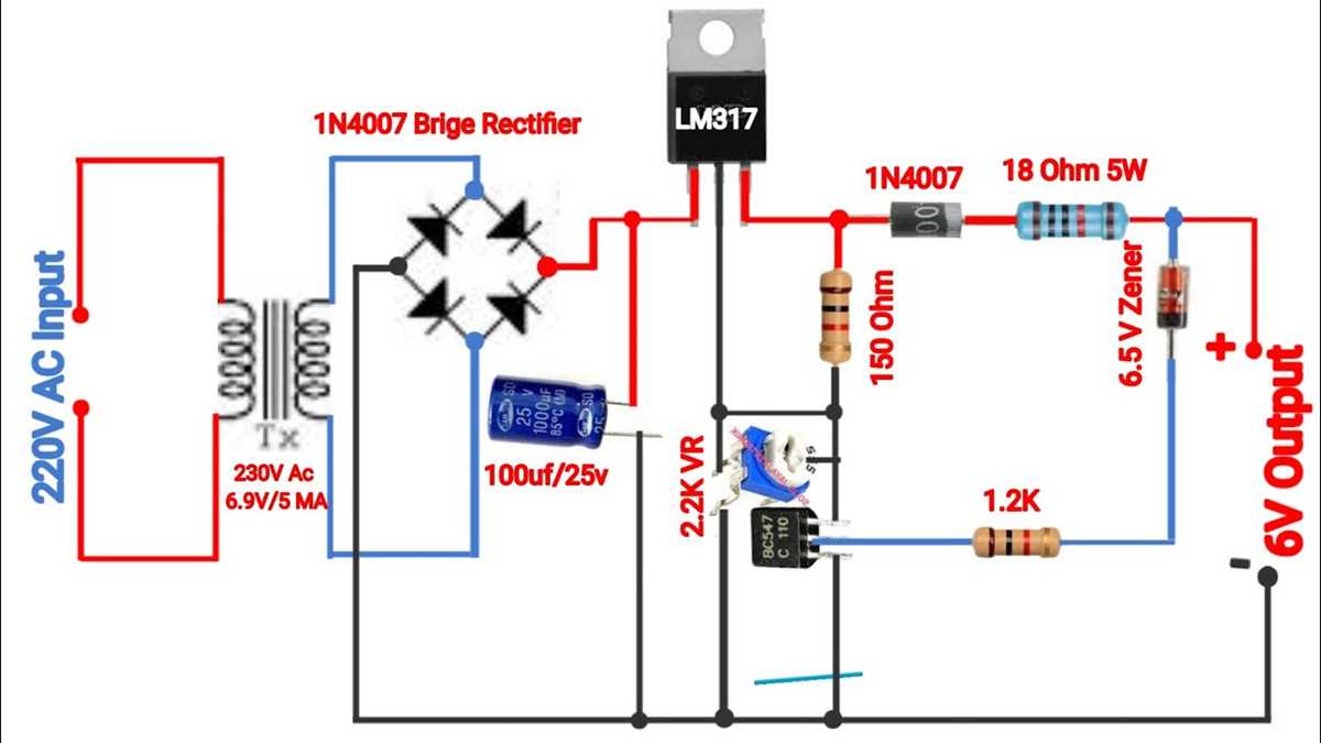 6 volt battery charger circuit diagram