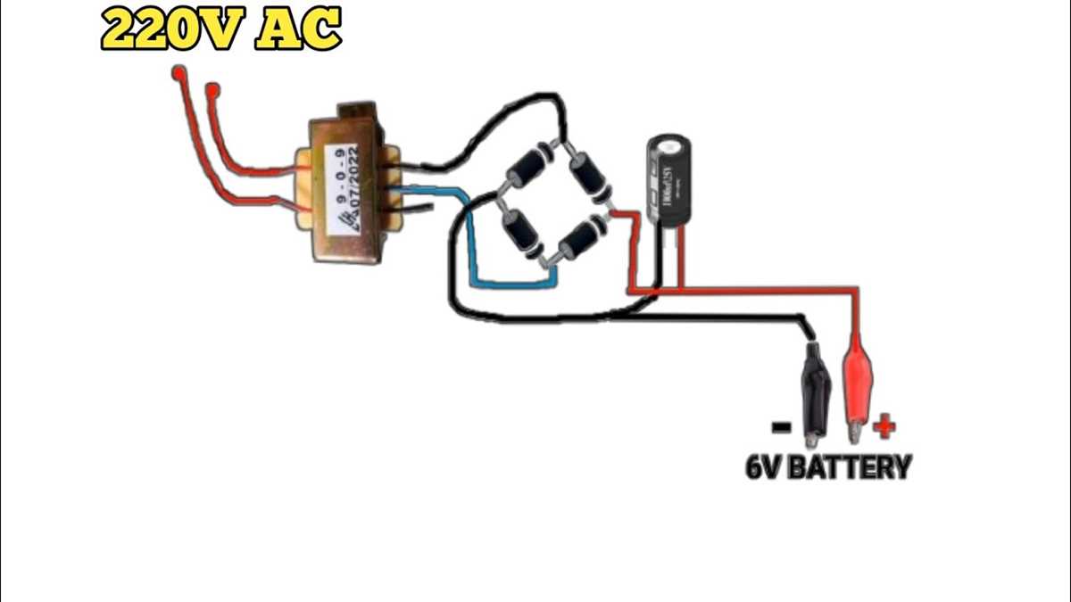6 volt battery charger schematic diagram