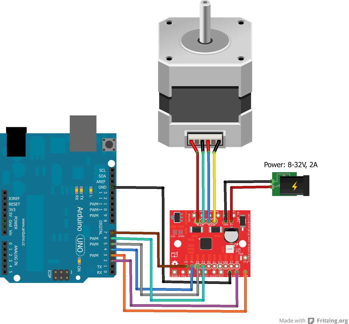 6 wire stepper motor wiring diagram