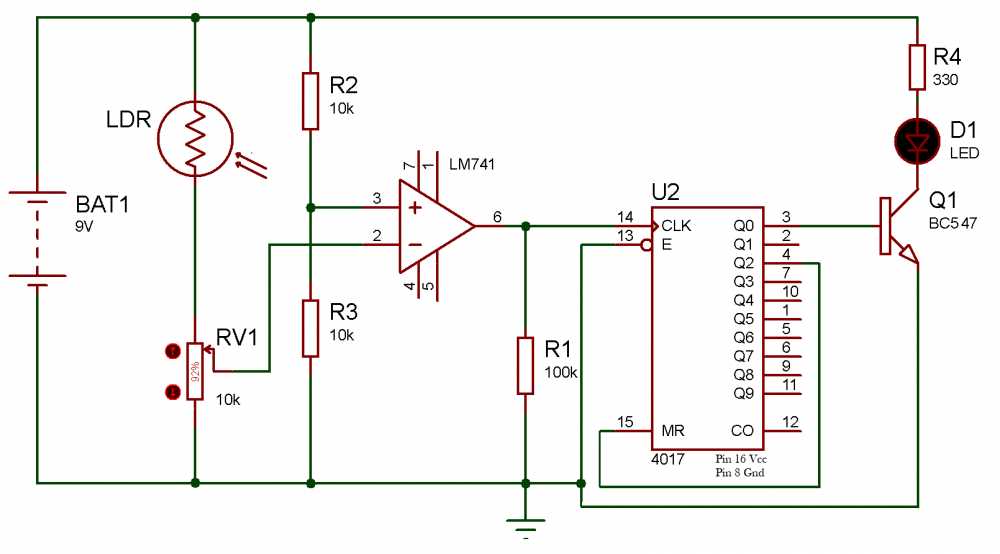 741 ic tester circuit diagram