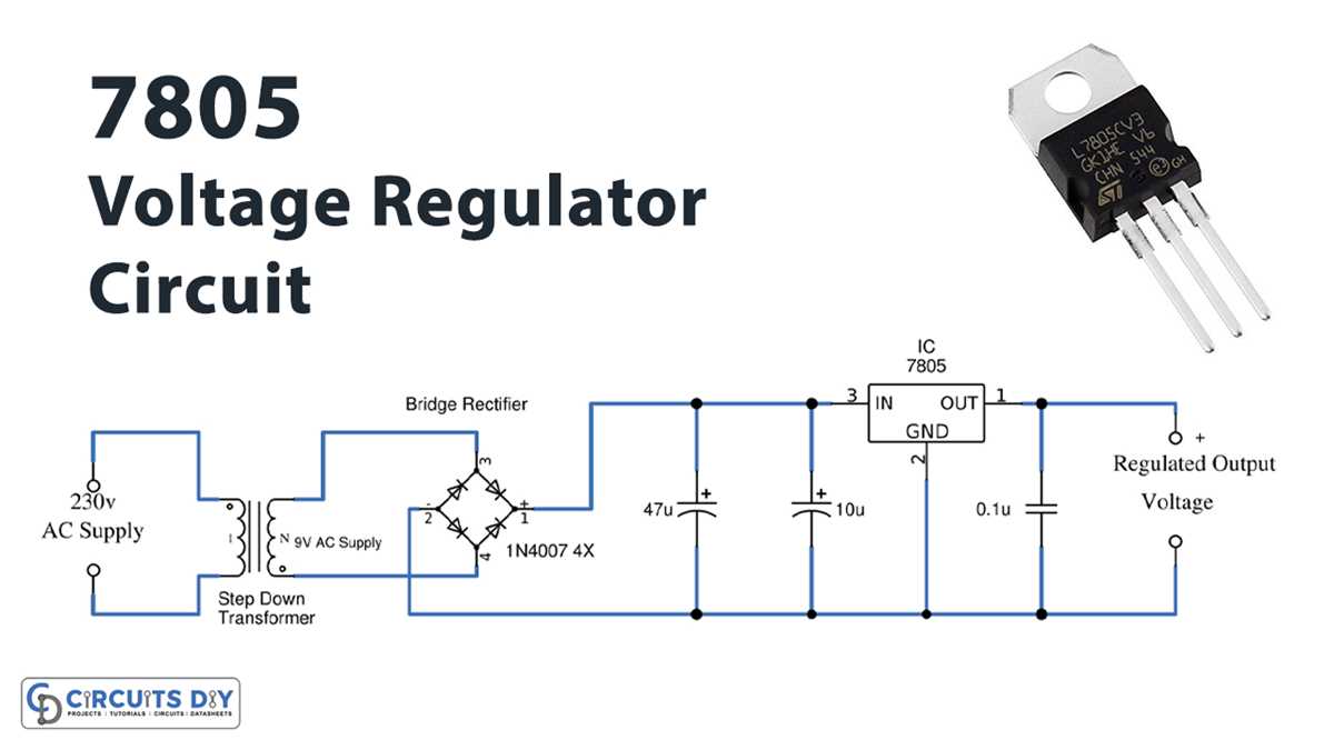 7805 schematic diagram