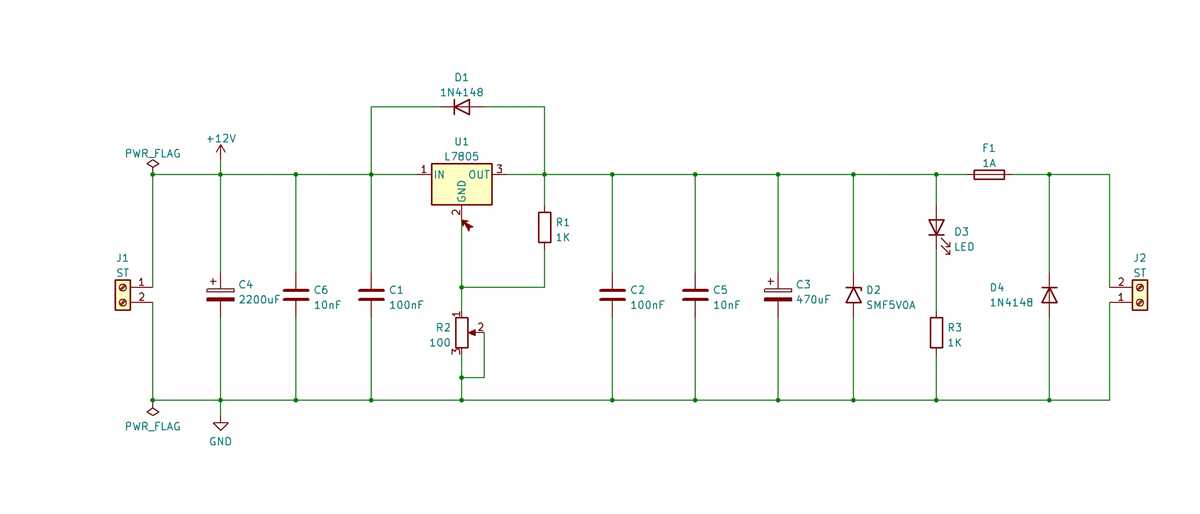 7805 schematic diagram
