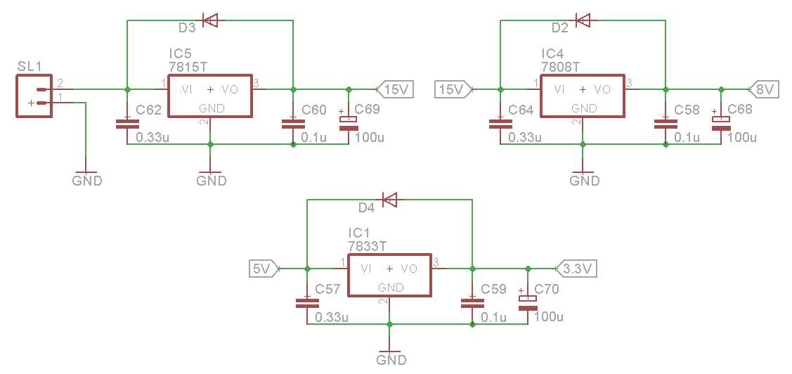 7815 voltage regulator circuit diagram