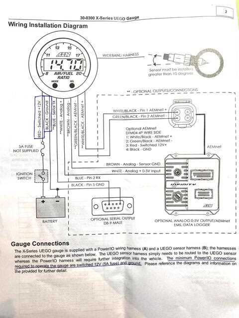 aem afr gauge wiring diagram