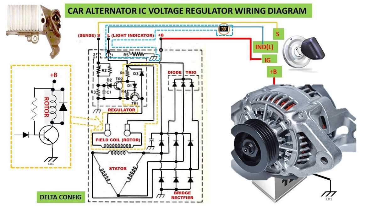 alternator regulator circuit diagram