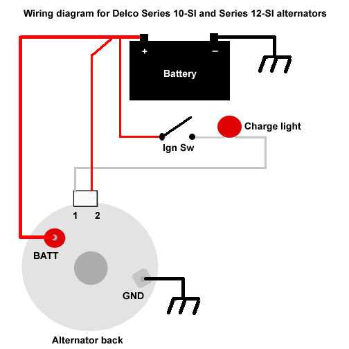 alternator wiring diagram gm