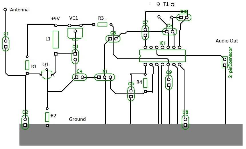 am sw fm radio schematic diagram