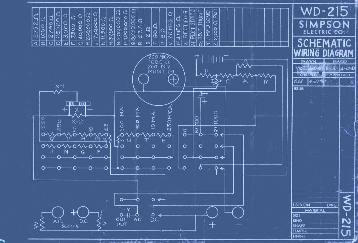analog multimeter schematic diagram 22 210