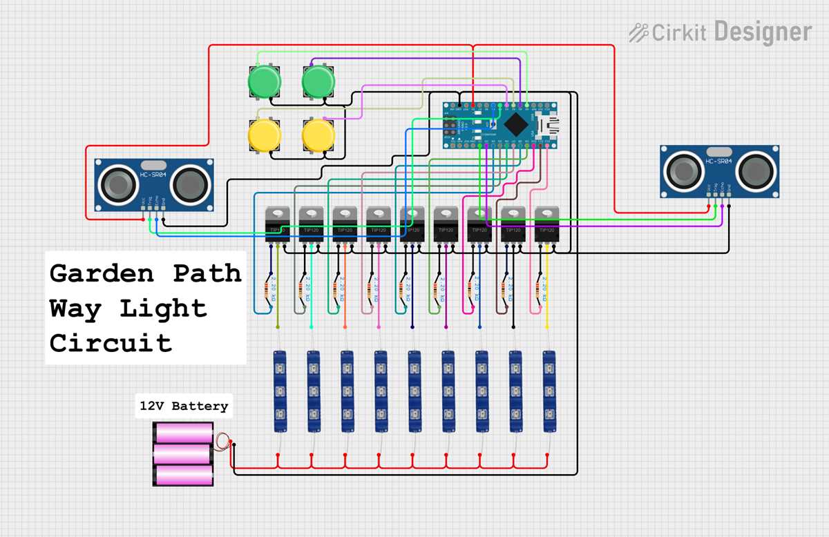 arduino and led lights schematic diagram