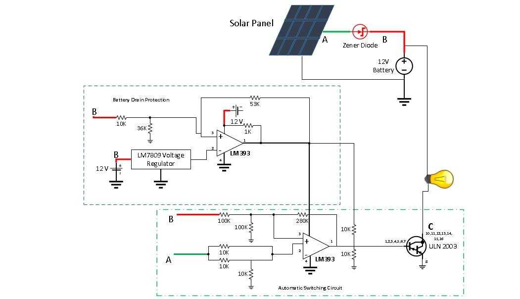 automatic street light circuit diagram