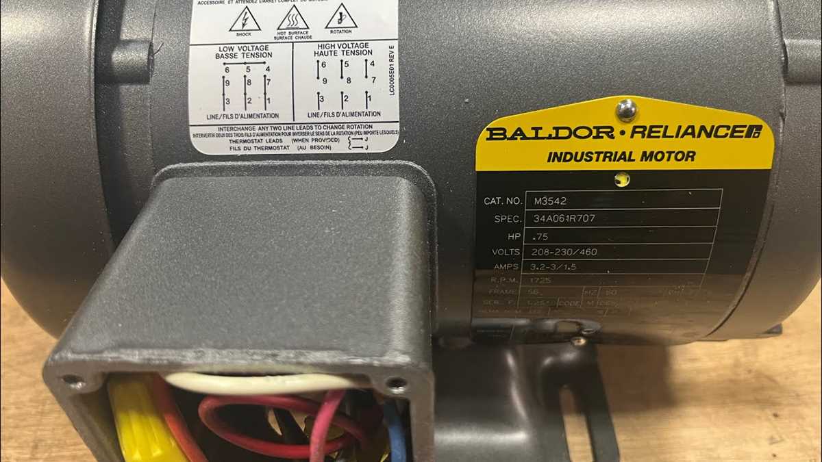 baldor three phase motor wiring diagram
