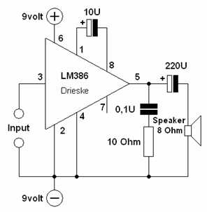 bass guitar amplifier circuit diagram