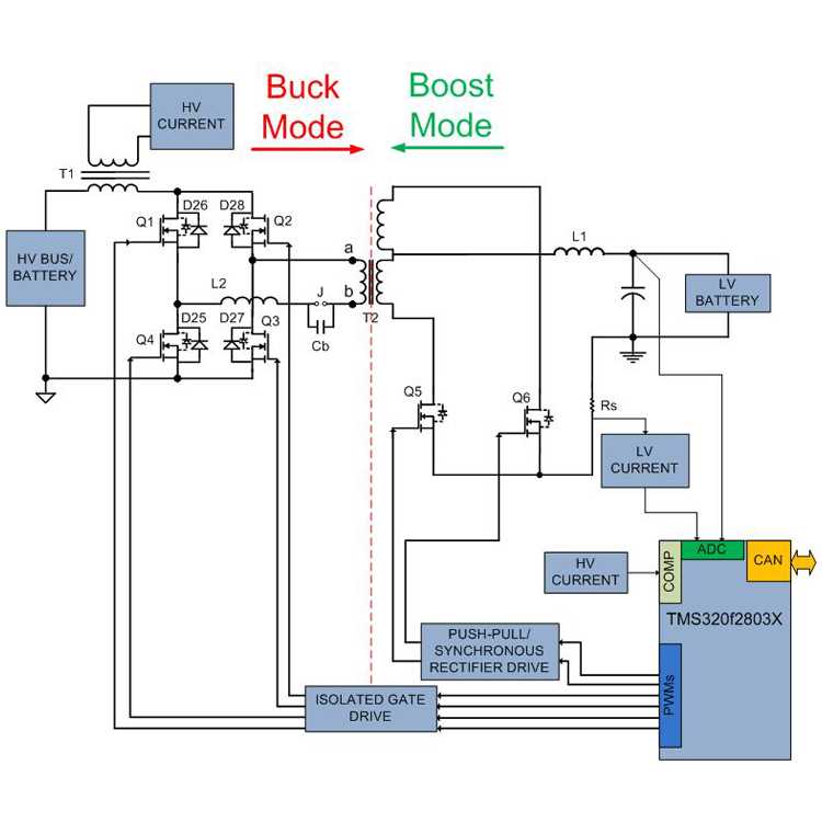 bidirectional dc dc converter circuit diagram