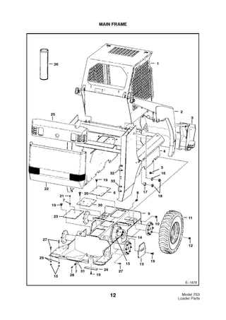 bobcat 753 tire hub schematic diagram