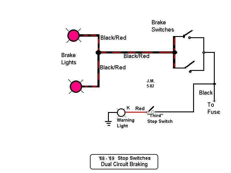 brake pedal switch simple brake light circuit diagram