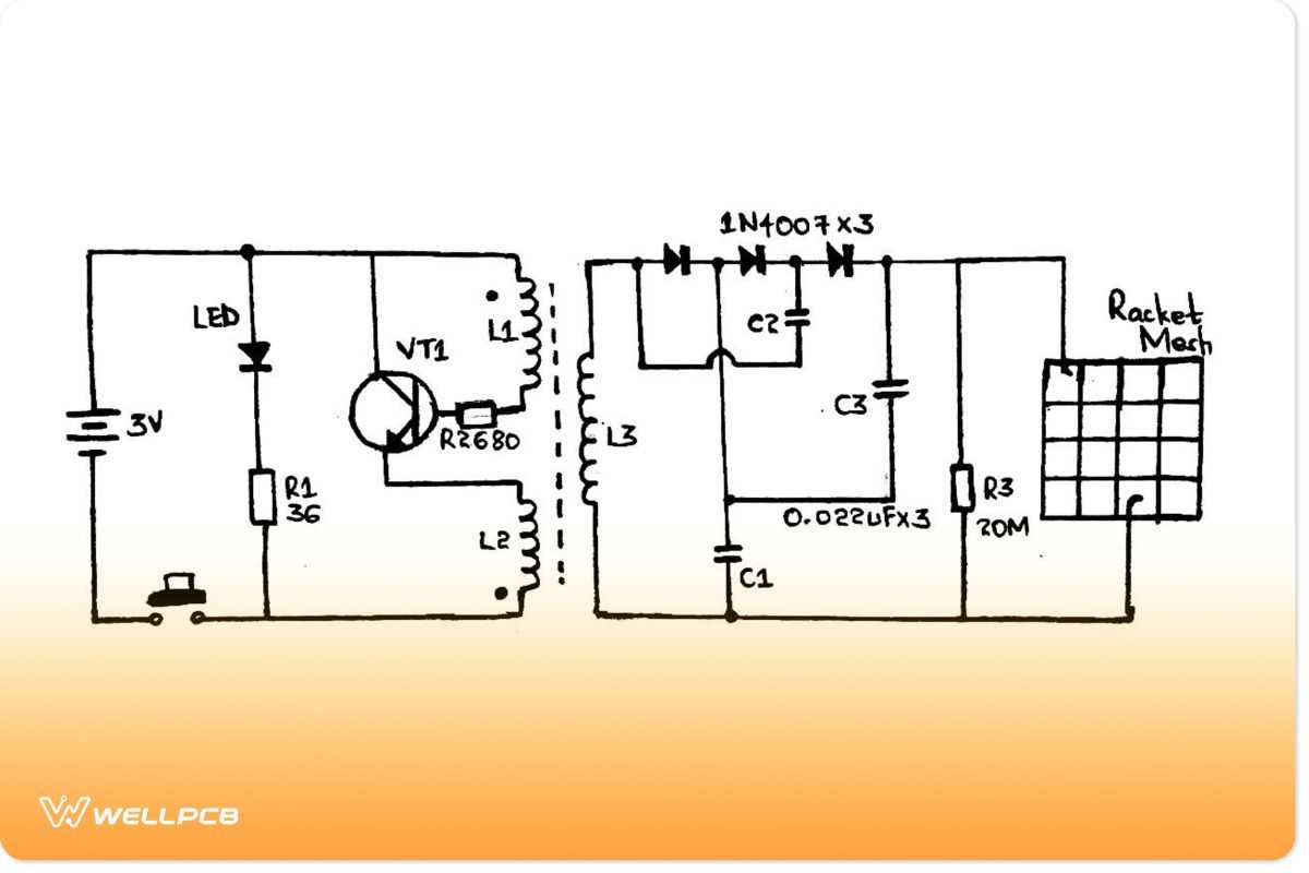 bug zapper circuit diagram