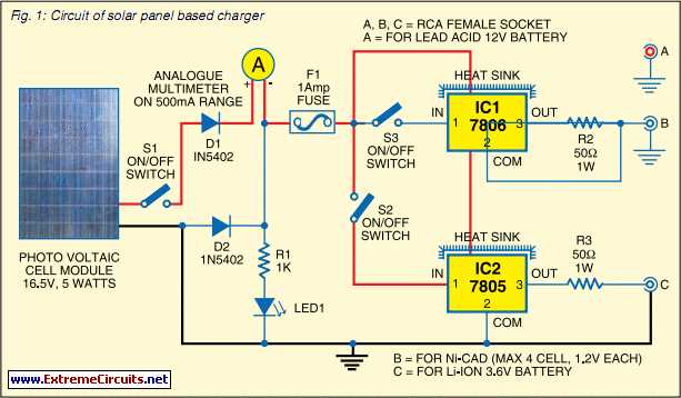 charge controller circuit diagram