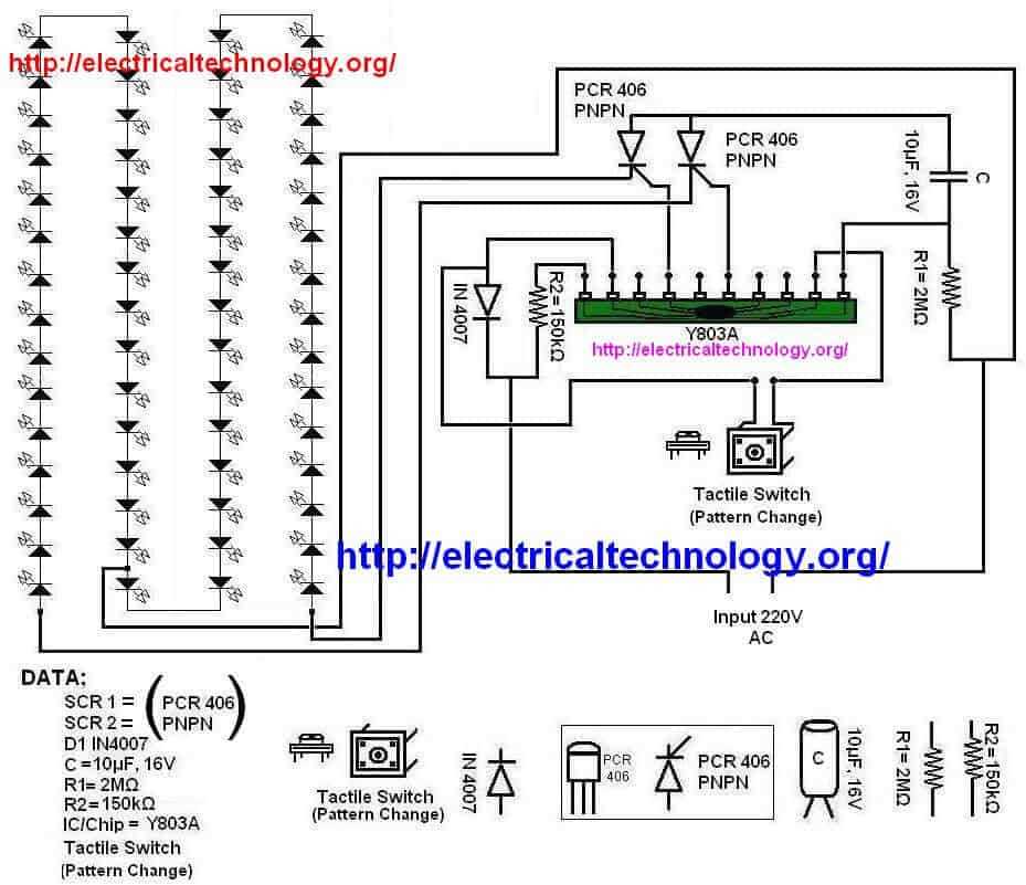 christmas tree lights circuit diagram christmas tree lights circuit diagram