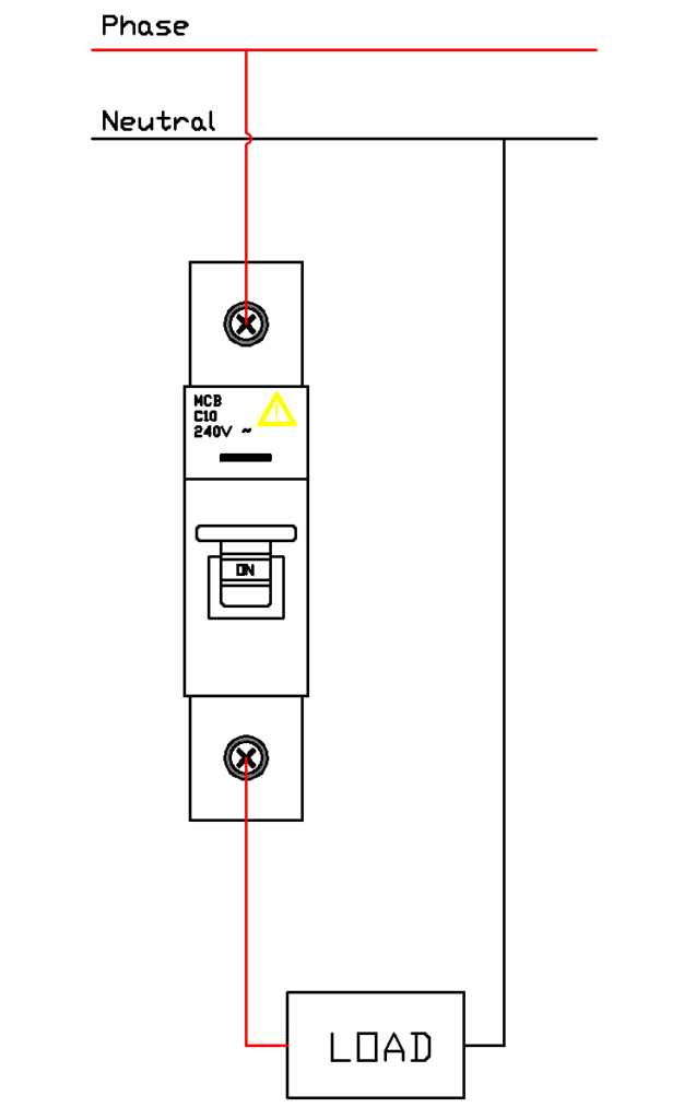 circuit breaker connection diagram