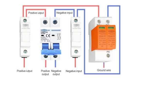 circuit breaker connection diagram