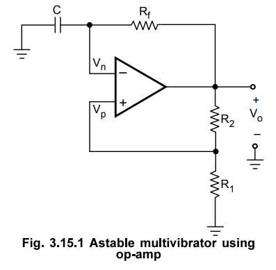 circuit diagram astable multivibrator