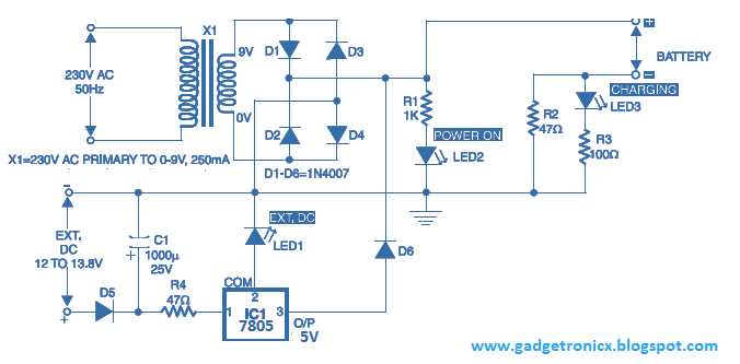circuit diagram of charger