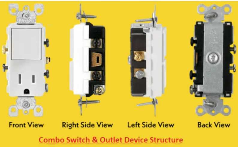 combination switch outlet wiring diagram