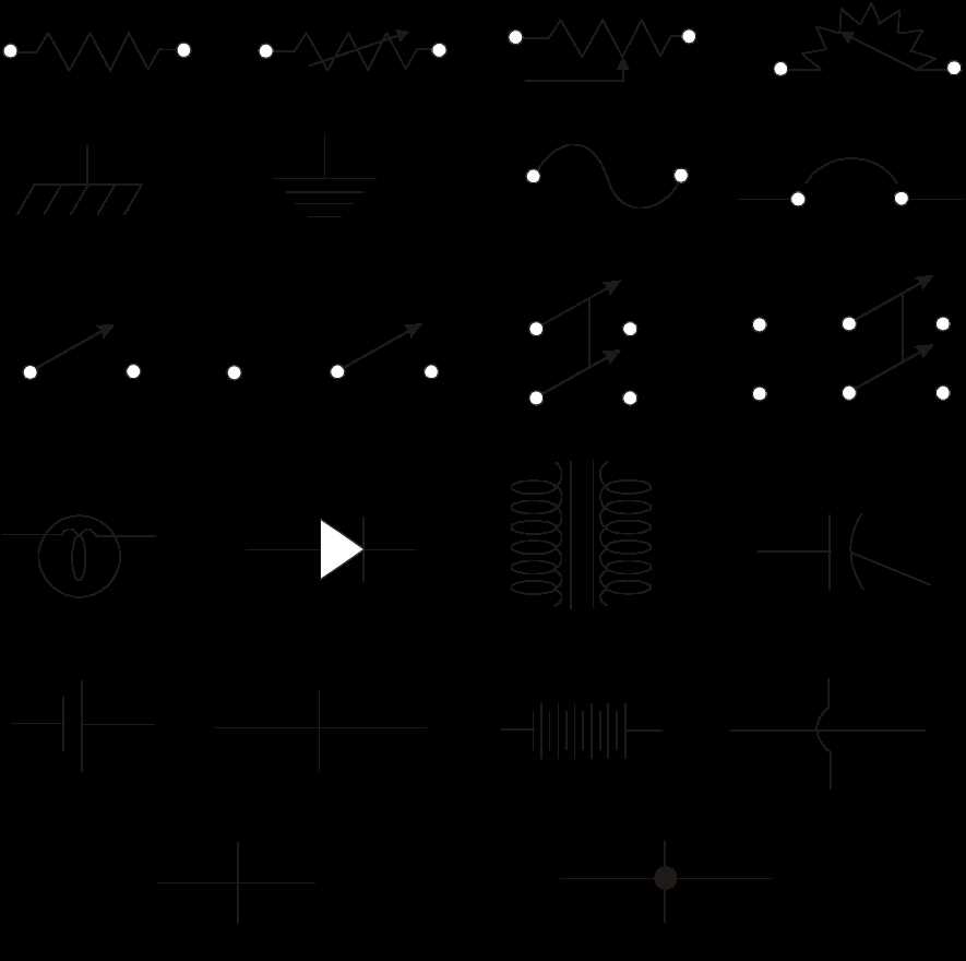 common schematic diagram symbols