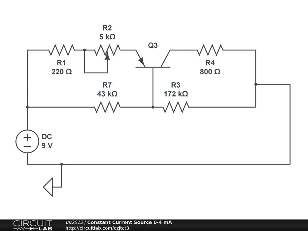 constant current source circuit diagram