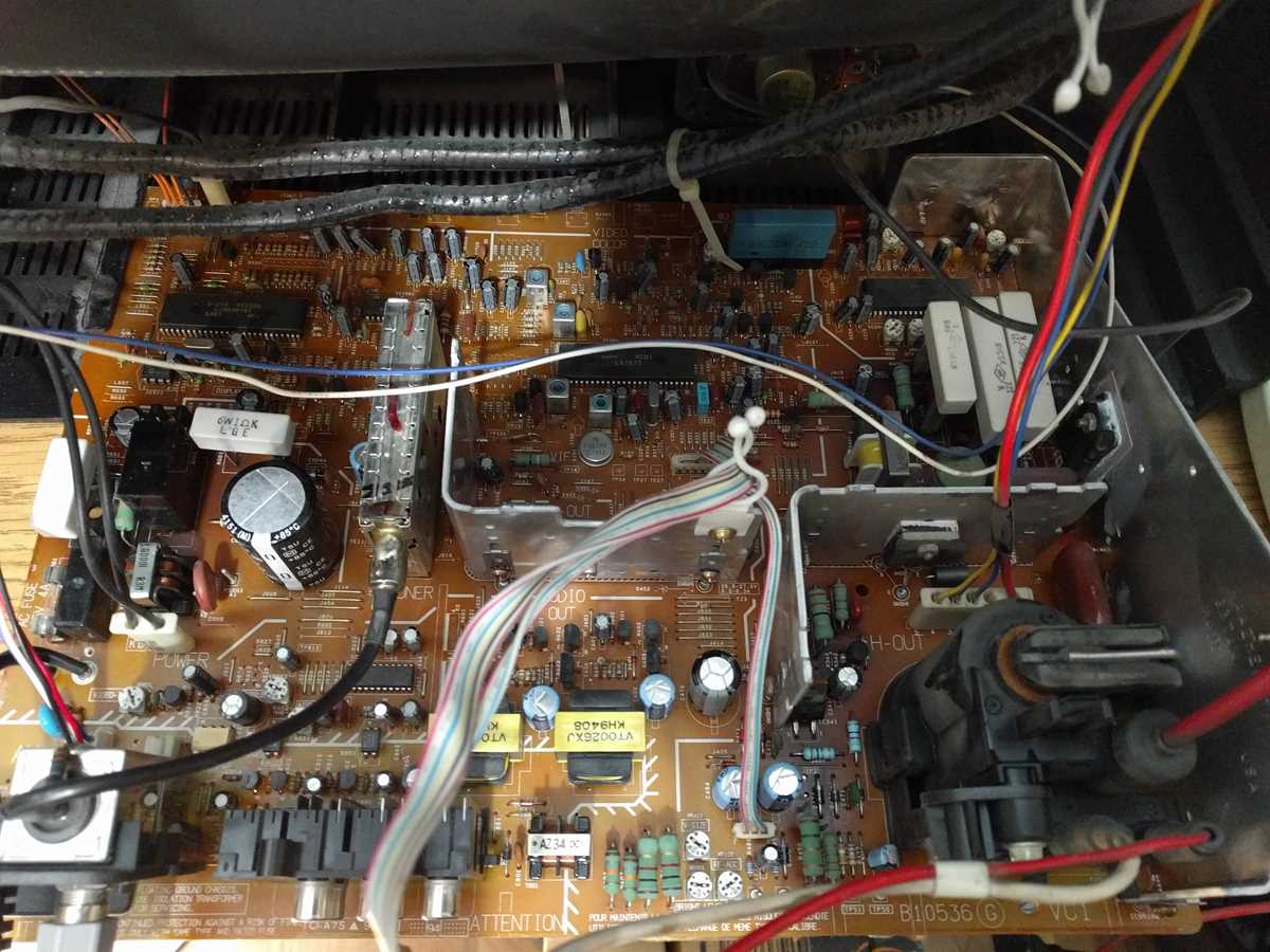 crt tv circuit board diagram repair