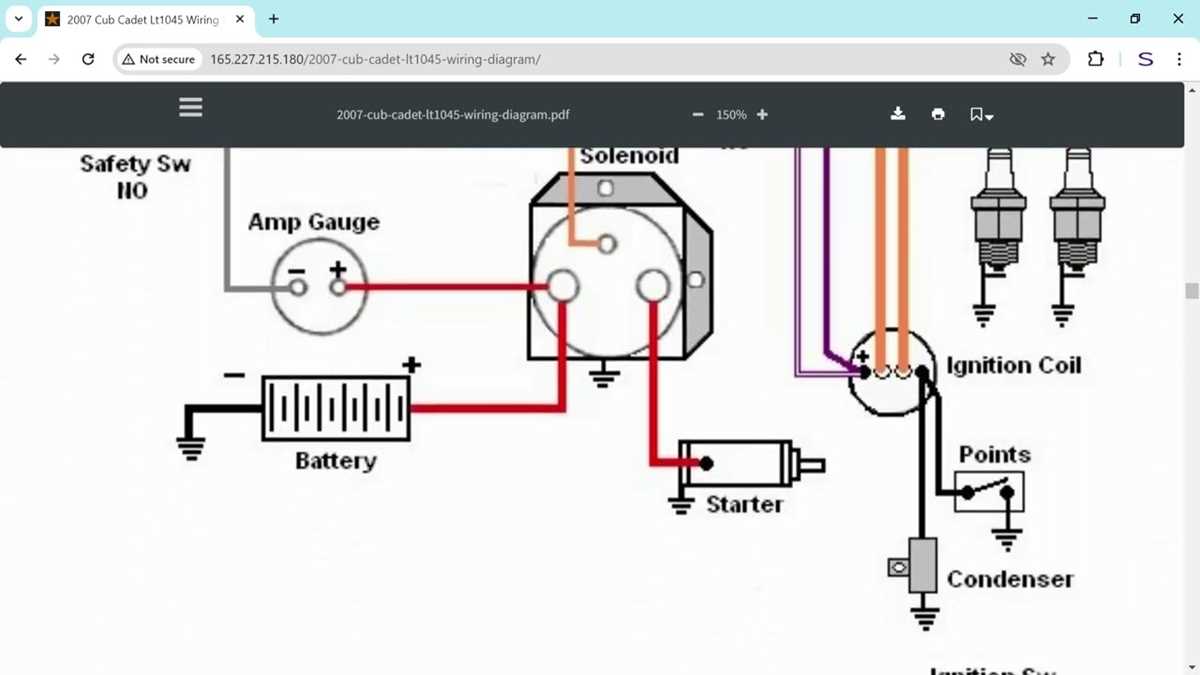 cub cadet starter solenoid wiring diagram
