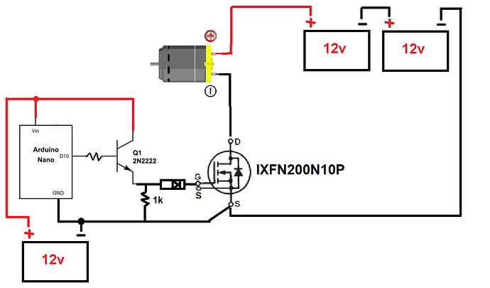 dc motor control circuit diagram