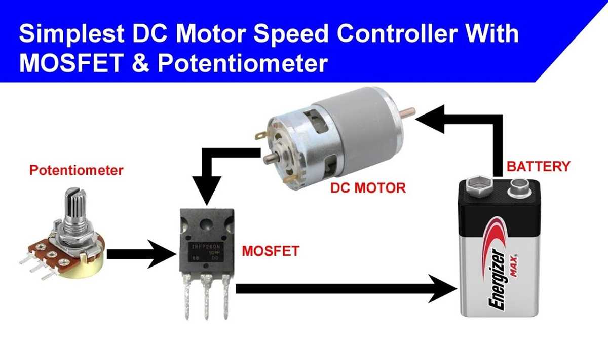 dc motor speed control using potentiometer circuit diagram