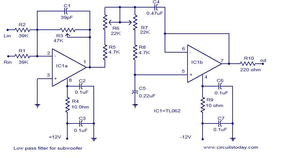 demultiplexer 19 khz low pass filter schematic diagram