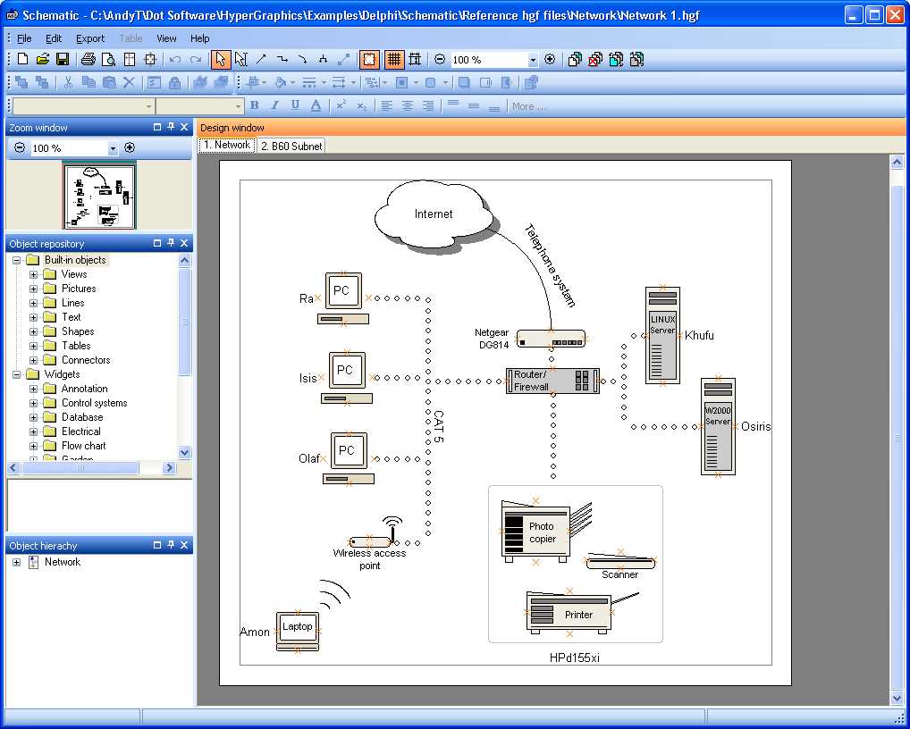 desktop schematic diagram