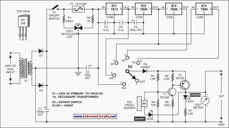 diagram of short circuit