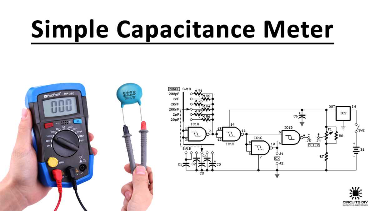 digital capacitance meter circuit diagram