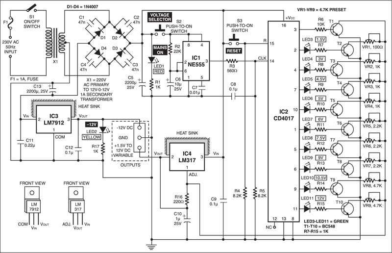 digital power supply circuit diagram