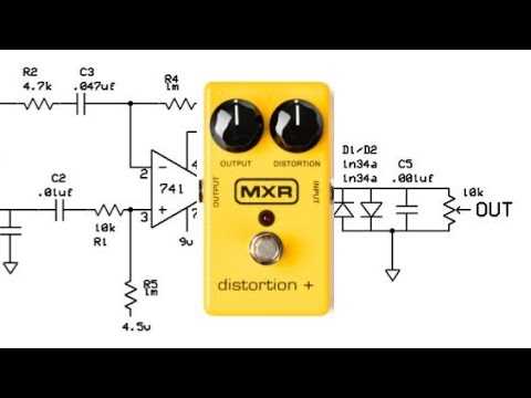 distortion pedal circuit diagram