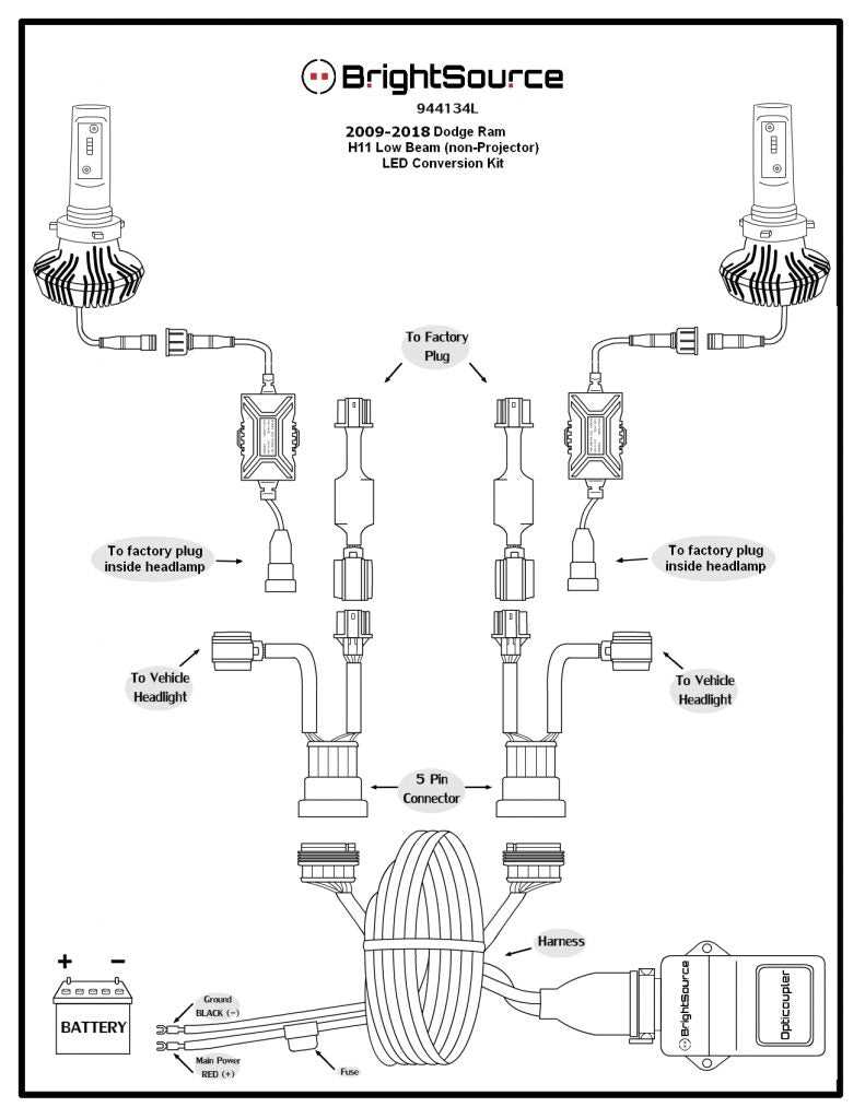 dodge ram headlight wiring diagram