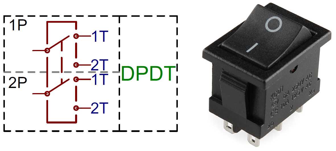 double pole switch circuit diagram