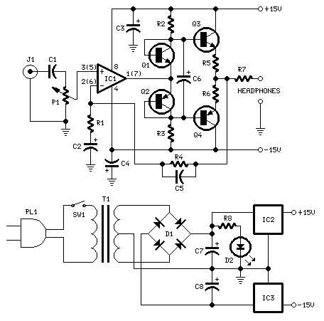 earphone circuit diagram