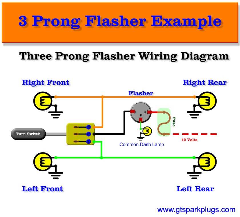 electronic flasher relay circuit diagram