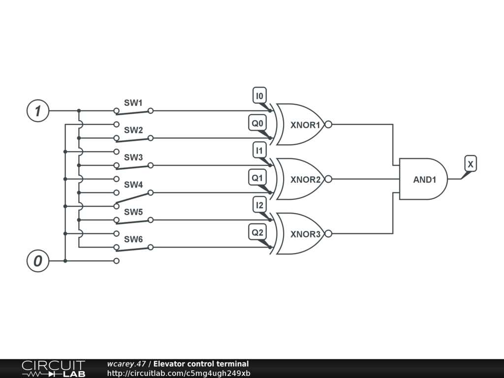 elevator control circuit diagram
