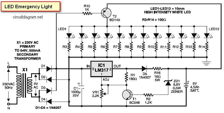 emergency circuit diagram