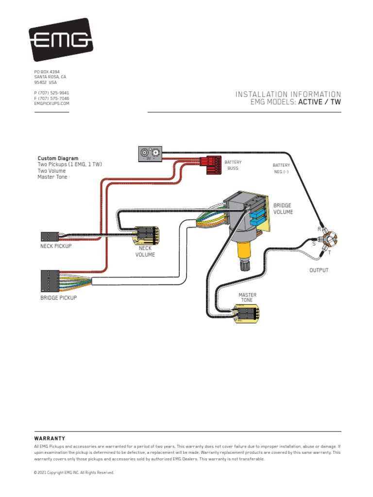 emg wiring diagram 1 volume 1 tone