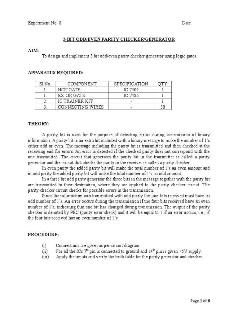 even parity checker circuit diagram even parity checker circuit diagram